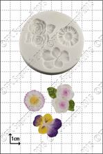 Picture of VIOLA, ROSES & DAISY SILICONE MOULD